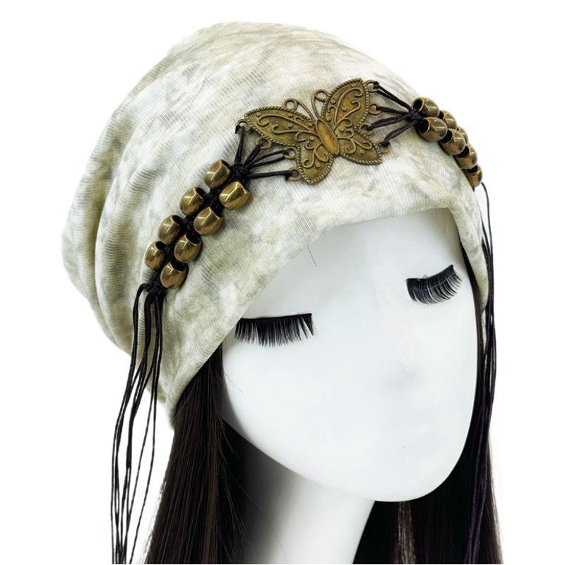 Tie-Dye Tassel Beanie – Colorful Style, Cozy Comfort