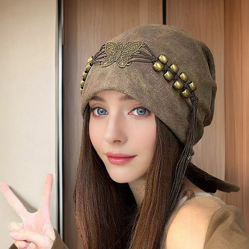 Tie-Dye Tassel Beanie – Colorful Style, Cozy Comfort
